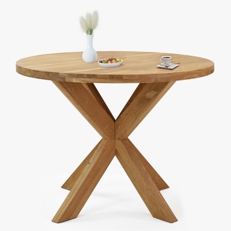 Jídelní set Holger & Rain – massiver Eichenholz-Tisch und robuste Stühle