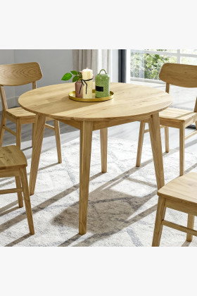 Jídelní set Janov & Vilnus – massiver Eichenholztisch und vollholzstühle 2