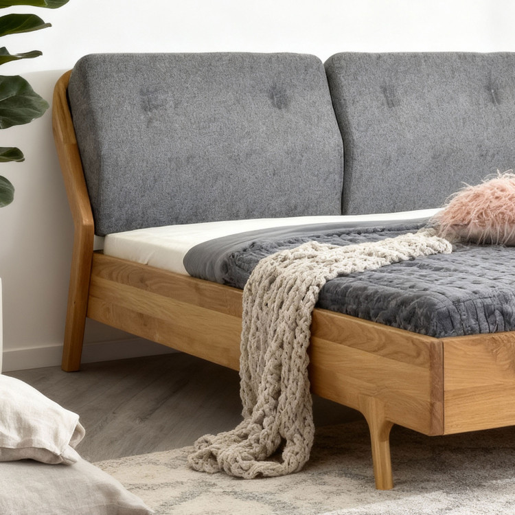 Luxusiges Eichenbett Milenium 180x200 cm - Massivholz