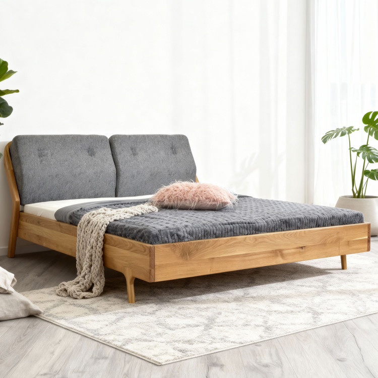 Luxusiges Eichenbett Milenium 180x200 cm - Massivholz