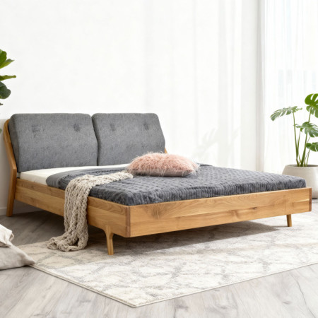 Luxusiges Eichenbett Milenium 180x200 cm - Massivholz