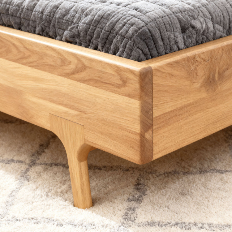 Luxusiges Eichenbett Milenium 180x200 cm - Massivholz