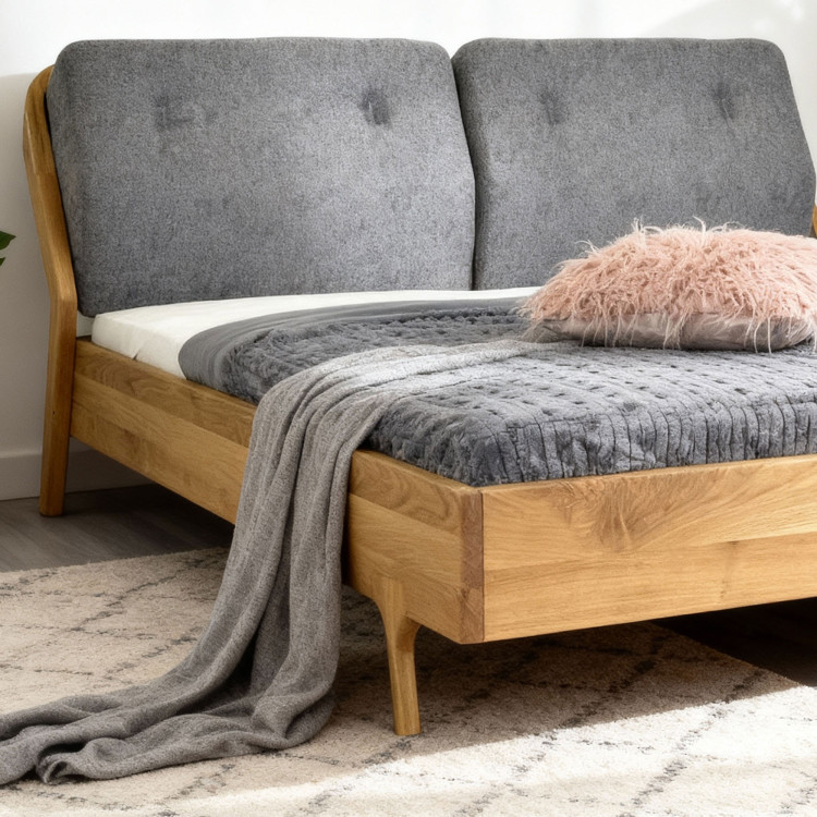 Luxusiges Eichenbett Milenium 180x200 cm - Massivholz