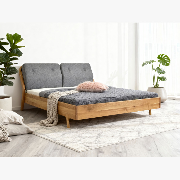 Luxusiges Eichenbett Milenium 180x200 cm - Massivholz