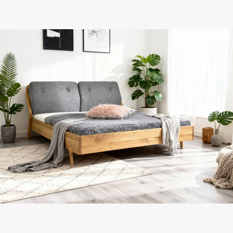 Luxusiges Eichenbett Milenium 180x200 cm - Massivholz