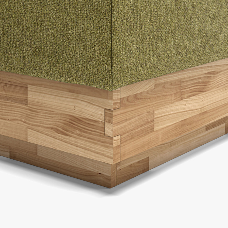 Postbett Boxspring mit Stauraum, Moneta 160 grün