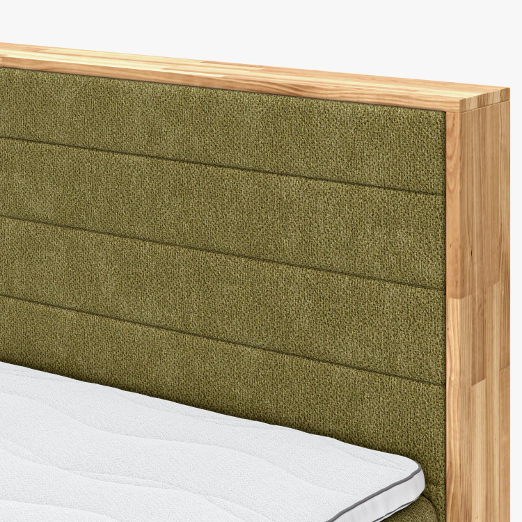 Postel boxspring mit Stauraum, Moneta 180 grün