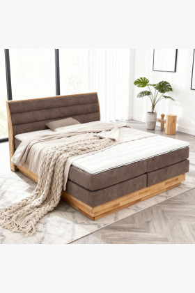 Postele Boxspring mit Stauraum, Marisa 180 braun