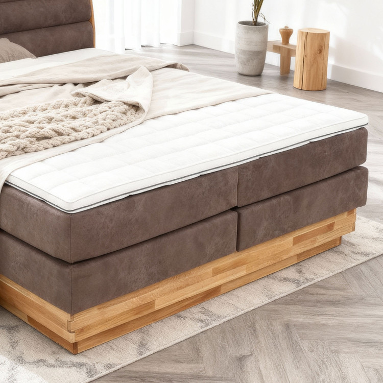 Postele Boxspring mit Stauraum, Marisa 180 braun