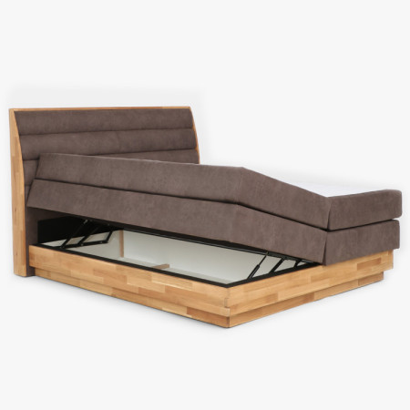 Postele Boxspring mit Stauraum, Marisa 180 braun