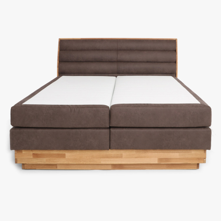 Postele Boxspring mit Stauraum, Marisa 180 braun