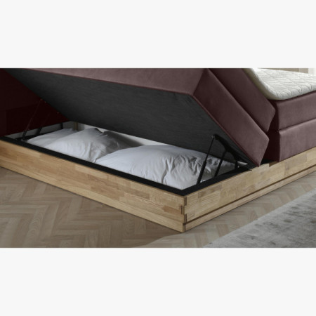 Postele Boxspring mit Stauraum, Marisa 180 braun