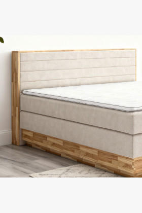 Postel Boxspring mit Stauraum, Moneta 180 Beige 2
