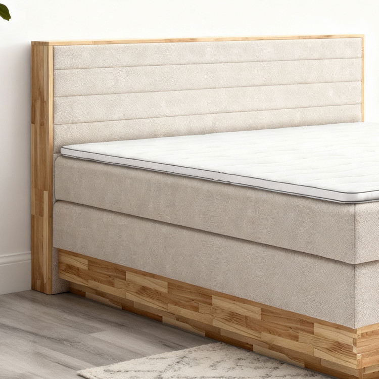 Postel Boxspring mit Stauraum, Moneta 180 Beige
