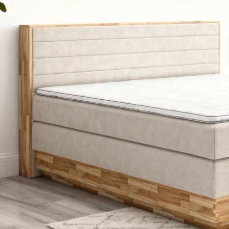 Postel Boxspring mit Stauraum, Moneta 180 Beige