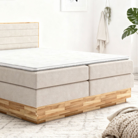 Postel Boxspring mit Stauraum, Moneta 180 Beige