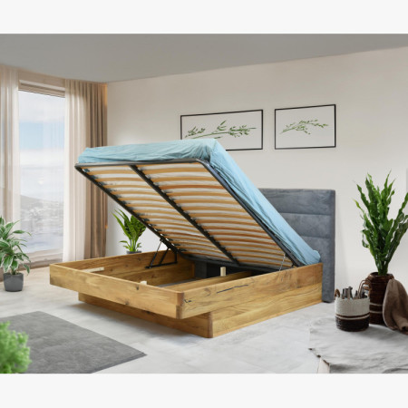 Holzbett mit Stauraum 180 x 200, Klaudia