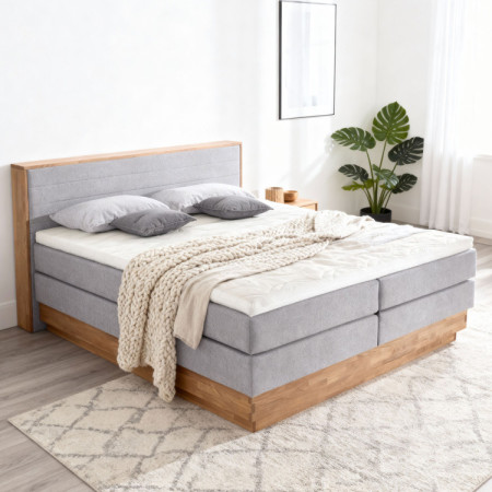 Postel Boxspring mit Stauraum, Moneta 180 grau
