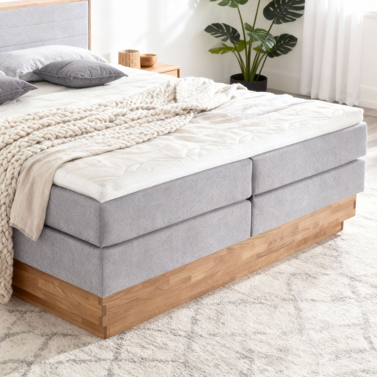 Postel Boxspring mit Stauraum, Moneta 180 grau