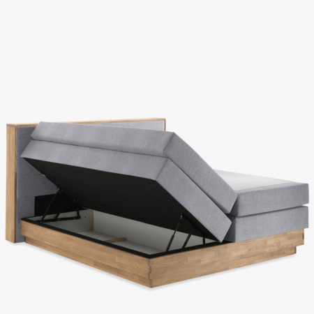 Postel Boxspring mit Stauraum, Moneta 180 grau