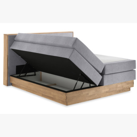 Postel Boxspring mit Stauraum, Moneta 180 grau