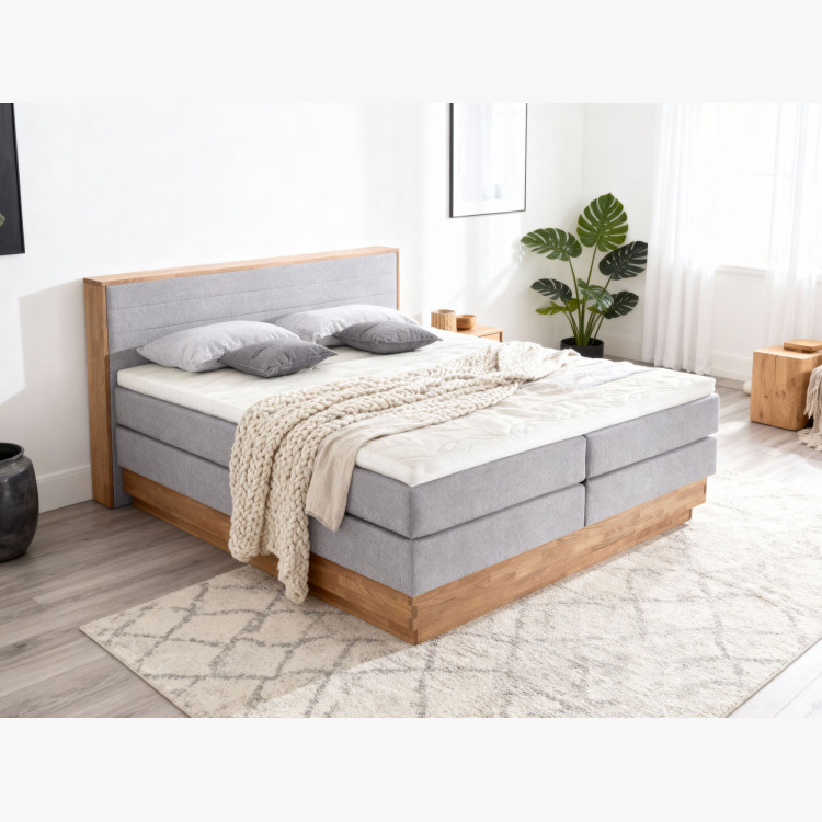 Postel Boxspring mit Stauraum, Moneta 180 grau