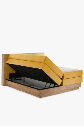 Postel Boxspring mit Stauraum, Moneta 180 Senf 2