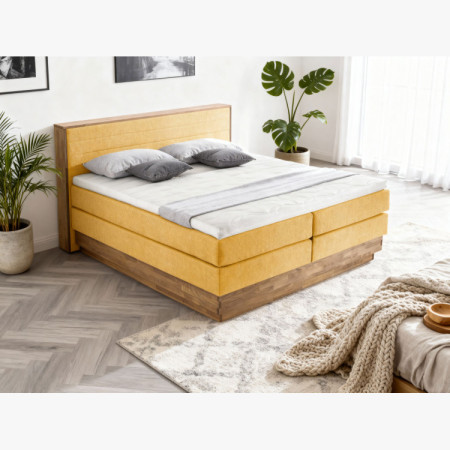 Postel Boxspring mit Stauraum, Moneta 180 Senf