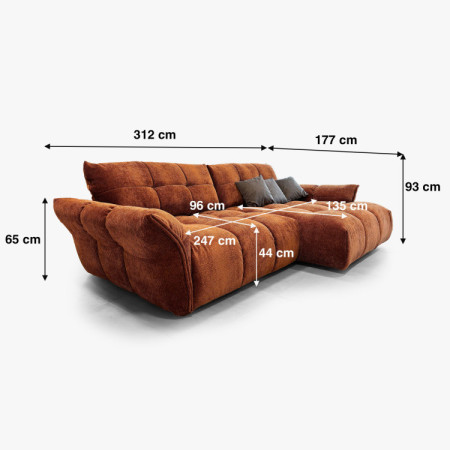 Moderne Sitzgarnitur Tino - Rechts