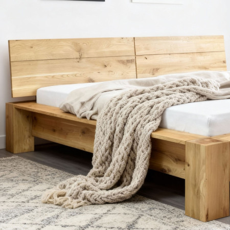 Massives Eichenbett 160 x 200 cm