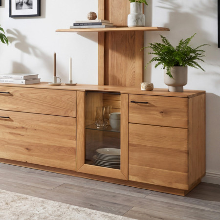 Eichen-TV-Kommode 221 cm breit