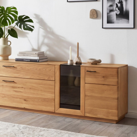 Eichen-TV-Kommode 221 cm breit