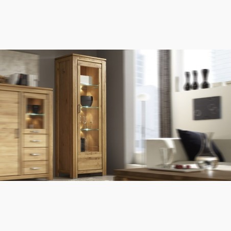 Luxusná vitrína z dubového dreva, New Line 11