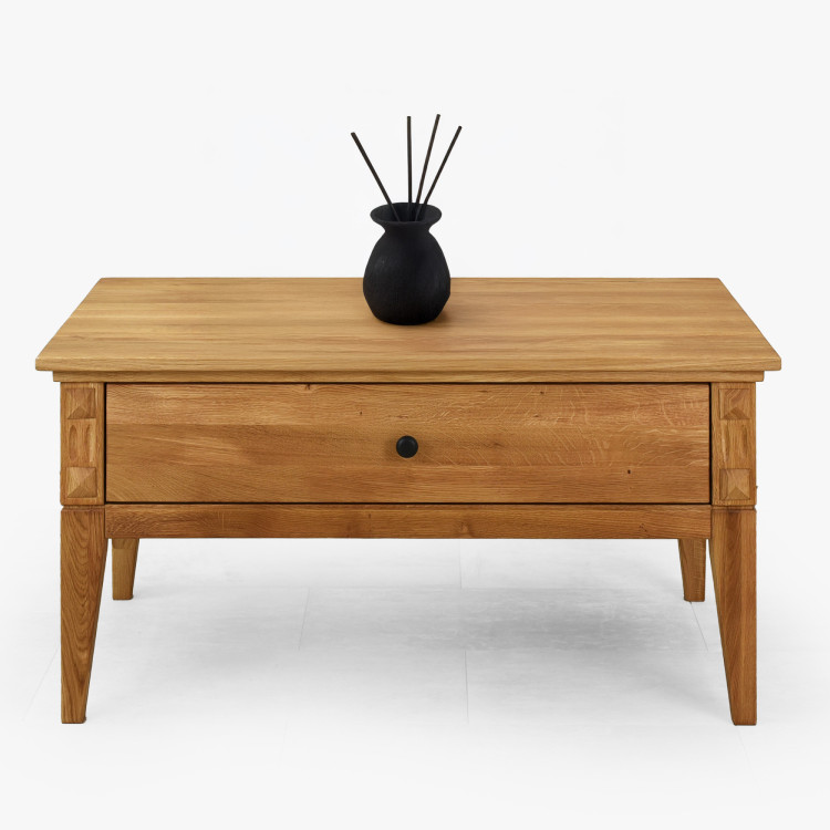 Eiche Couchtisch auf Beinen 100 x 60 cm