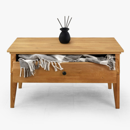 Eiche Couchtisch auf Beinen 100 x 60 cm