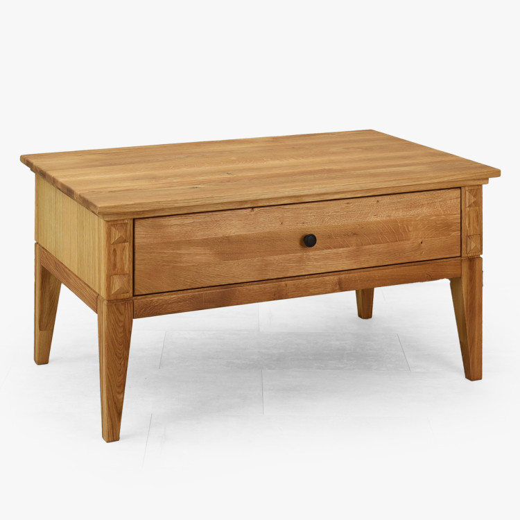 Eiche Couchtisch auf Beinen 100 x 60 cm
