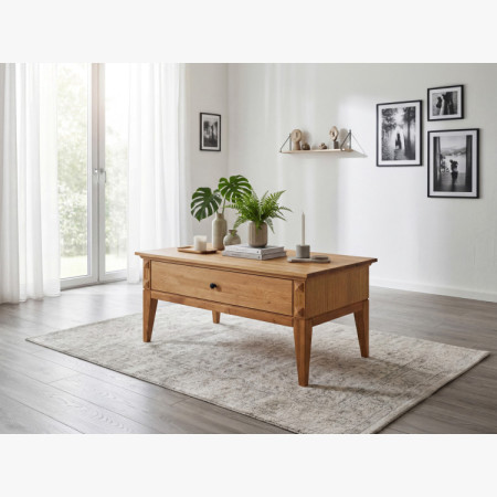 Eiche Couchtisch auf Beinen 100 x 60 cm