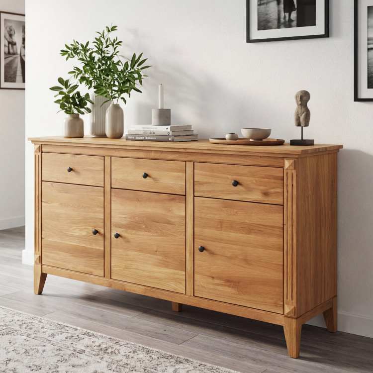 Dubische Kommode mit Türen im rustikalen Stil