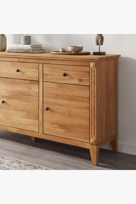 Dubische Kommode mit Türen im rustikalen Stil 2