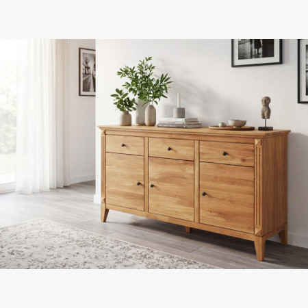 Dubische Kommode mit Türen im rustikalen Stil