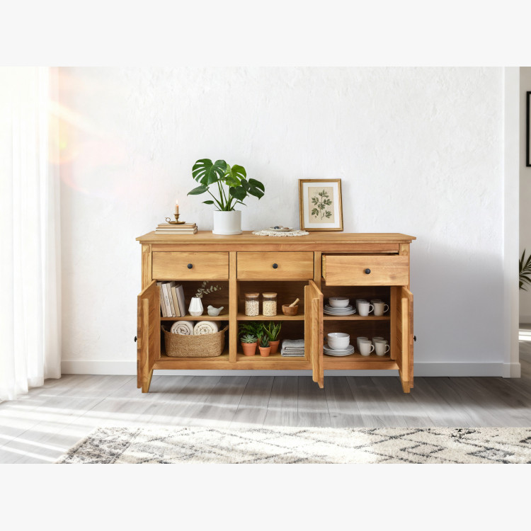 Dubische Kommode mit Türen im rustikalen Stil