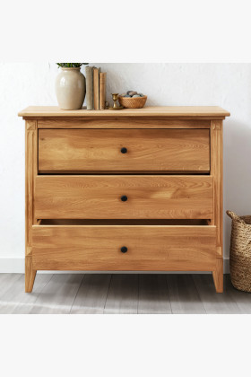 Eiche Kommode mit Schubladen im rustikalen Stil 2