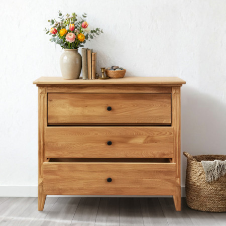 Eiche Kommode mit Schubladen im rustikalen Stil