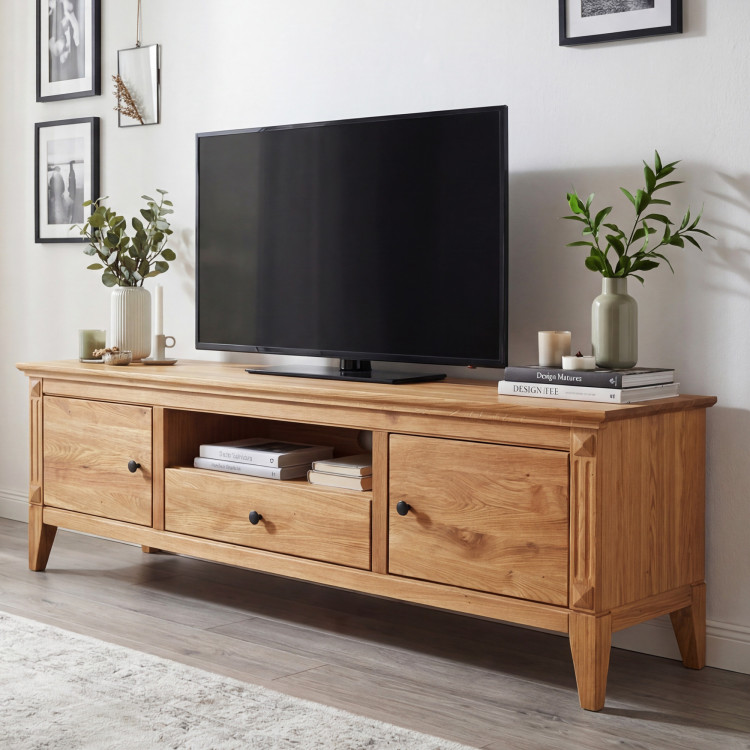 Sitzgruppe für das Wohnzimmer TV-Kommode und Vitrine