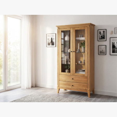 Sitzgruppe für das Wohnzimmer TV-Kommode und Vitrine