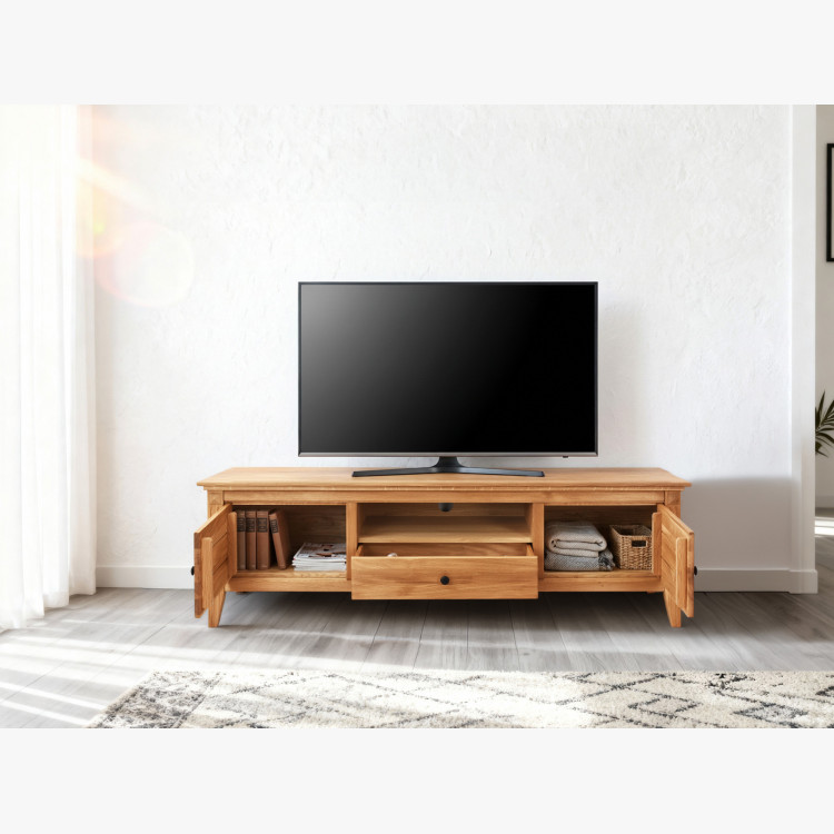 Sitzgruppe für das Wohnzimmer im rustikalen nordischen Stil aus Eiche