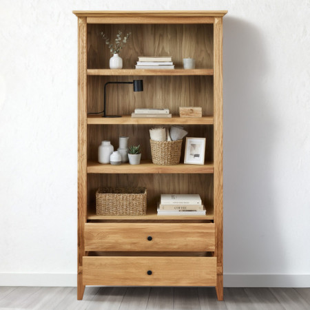 Sitzgruppe für das Wohnzimmer im rustikalen nordischen Stil aus Eiche