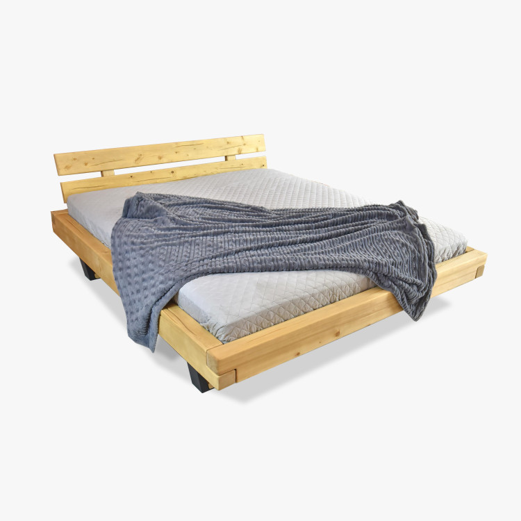 Postel aus Massivholz auf Beinen, Laura Fichte 180 x 200 cm