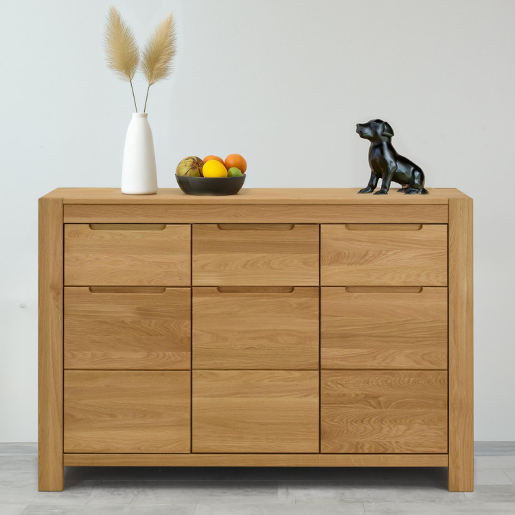 Eiche Kommode mit Türen und Schubladen