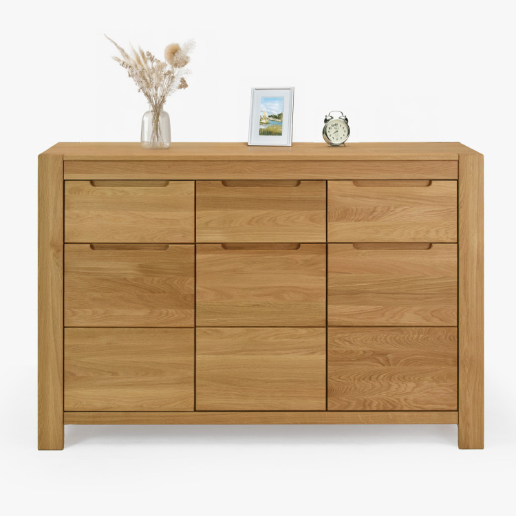 Eiche Kommode mit Türen und Schubladen